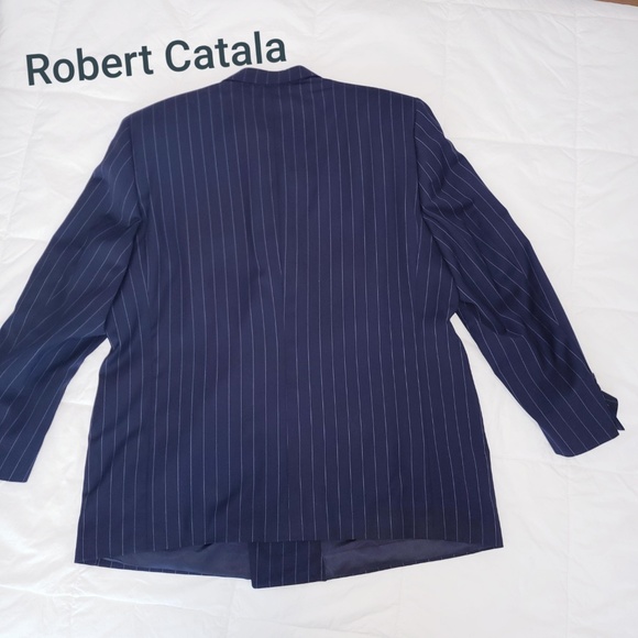 Navy pinstripe blazer size 20 (see info) - Picture 3 of 7